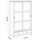Ver imagem 6 de Guarda Roupa Solteiro 2 Portas de Correr 2 Gavetas 133cm Madeira Maciça Mazzaro F06 Branco Freij