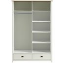 Ver mais imagens de Guarda Roupa Solteiro 2 Portas de Correr 2 Gavetas 133cm Madeira Maciça Mazzaro F06 Branco Freij