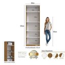 Ver imagem 6 de Guarda Roupa Modulado 100% MDF 3 Peças com Mesa de Cabeceira Esquerda 4 Portas e 2 Gavetas