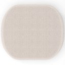 Ver mais imagens de Kit 2 Puffs Decorativos Orgânico para Living Quarto 70cm Doha W01 Bouclê Creme - Lyam Decor