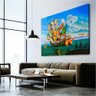 Quadro Salvador Dali Navio Com Velas De Borboleta:90x60 cm/PRETA - 2
