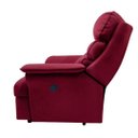 Ver imagem 4 de Poltrona Reclinável Elétrica Suede Vermelho