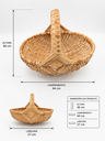 Ver imagem 7 de Cesta Artesanal de Vime com Alça
