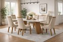 Ver imagem 1 de Conjunto de Jantar 6 Lugares 1,80 em Mdf Ravena - Domus