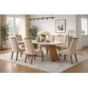 Ver imagem 1 de Conjunto de Jantar 6 Lugares 1,80 em Mdf Ravena - Domus