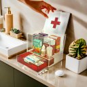 Ver imagem 3 de Organizador Acrílico Compacto para Medicamentos com Gaveta