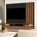 Ver imagem 1 de Painel para Tv Smart Requinte para Tv de 55 Polegadas Preto / Freijó