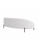 Ver imagem 4 de Sofá Pluma 2 Lugares 180cm Pés Preto Bouclé Cinza - Sallar Home