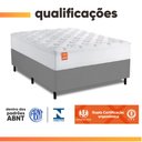 Ver imagem 5 de Cama Box Colchão Casal King Molas Ensacadas Real 193x203x65cm Branco / Cinza Inducol