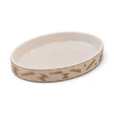 Ver imagem 4 de Jogo de Banheiro e Lavabo Chanel Branco com Dourado em Porcelana 5 Peças