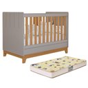 Ver imagem 1 de Berço Mini Cama Biscoito Fendi/nature com Colchão Supreme - Permóbili Baby