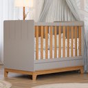 Ver imagem 2 de Berço Mini Cama Biscoito Fendi/nature com Colchão Supreme - Permóbili Baby
