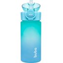 Ver imagem 2 de Garrafa Degrade Buba Canudo Silicone Anti-vazamento Infantil Azul