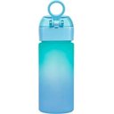 Ver imagem 3 de Garrafa Degrade Buba Canudo Silicone Anti-vazamento Infantil Azul