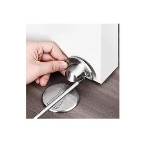 Batente Trava Porta Fixador E Prendedor Ímã Magnético (PRETO)