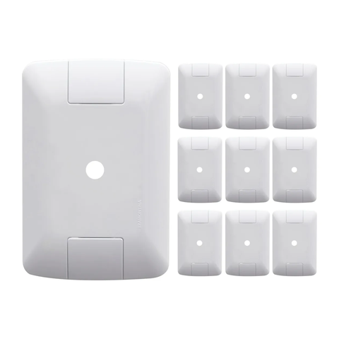 Kit 10 Espelho Placa Furo 4x2 Tomada Branco Aria Tramontina