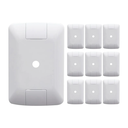 Ver imagem 1 de Kit 10 Espelho Placa Furo 4x2 Tomada Branco Aria Tramontina