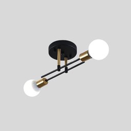Luminária Magnum Aluminio Teto Tubular Escritorio Banheiro:preto - 1