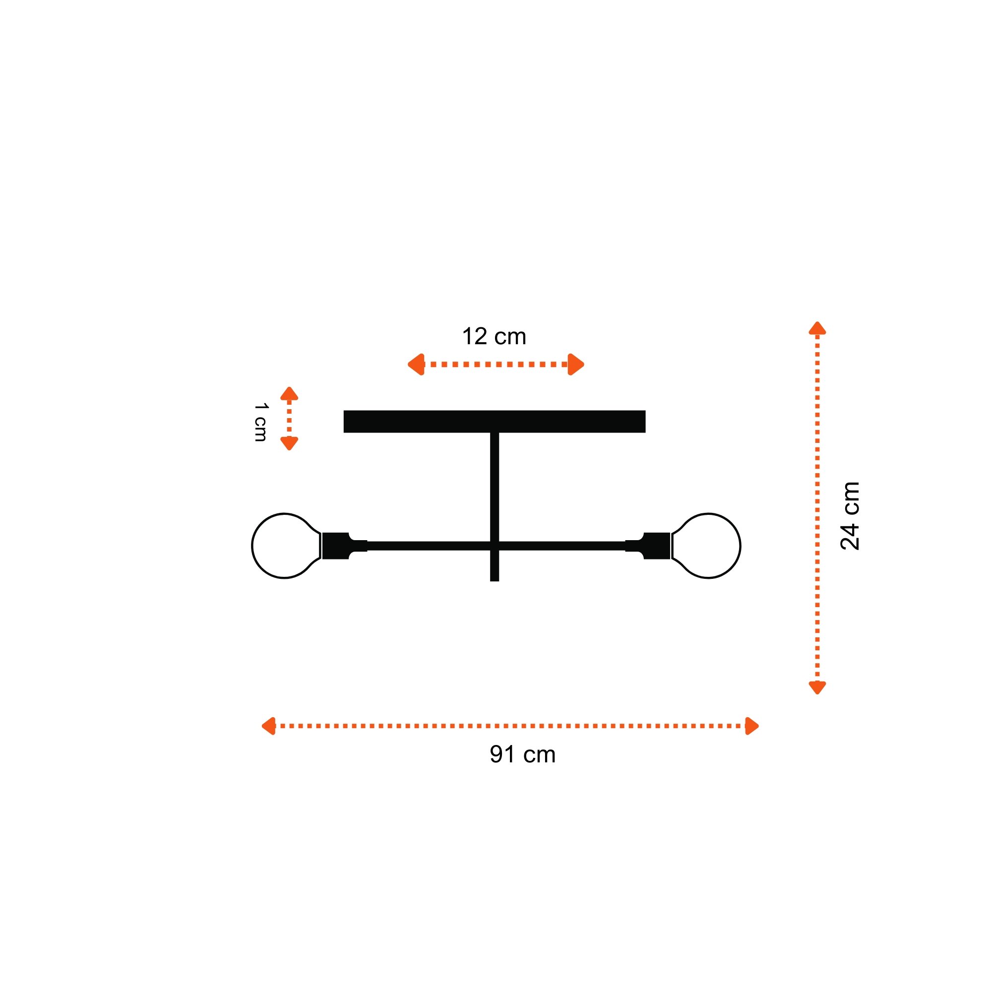 Luminária Magnum Aluminio Teto Tubular Escritorio Banheiro:preto - 3