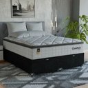 Ver imagem 7 de Cama Box Baú Queen + Colchão Comfort Class Pillow Top Branco/suede Preto