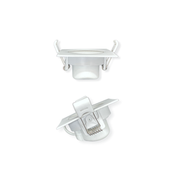 Kit 6 Spots de Embutir Quadrado Led Cob 3W Luz Amarela 3000K - 3