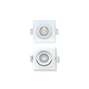 Ver imagem 2 de Kit 6 Spots de Embutir Quadrado Led Cob 3W Luz Amarela 3000K