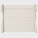 Ver imagem 2 de Cabeceira para Cama Box Casal 158cm Bono Lisa Courino Off White - Sallar Home