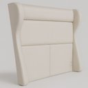 Ver imagem 3 de Cabeceira para Cama Box Casal 158cm Bono Lisa Courino Off White - Sallar Home