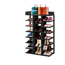 Ver imagem 3 de Sapateira Vertical Multi Uso Aberta Quarto Preto Lia