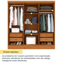 Ver imagem 7 de Guarda Roupa Casal 6 Portas Munique Ripado Yescasa Bege/Cinamomo/Off White