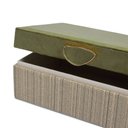 Ver imagem 3 de Caixa Decorativa em MDF e Veludo Verde 23cm 24224 Mart