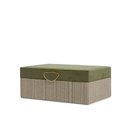 Ver imagem 2 de Caixa Decorativa em MDF e Veludo Verde 23cm 24224 Mart