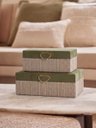 Ver imagem 5 de Caixa Decorativa em MDF e Veludo Verde 23cm 24224 Mart