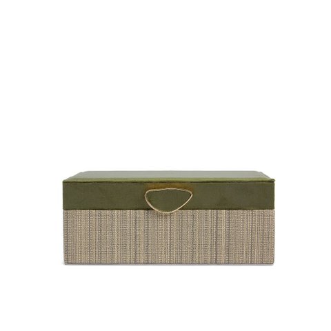Caixa Decorativa em MDF e Veludo Verde 23cm 24224 Mart
