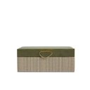 Ver imagem 1 de Caixa Decorativa em MDF e Veludo Verde 23cm 24224 Mart