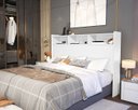 Ver imagem 3 de Cabeceira para Cama Box Queen 158 Melissa Branco Vj Moveis