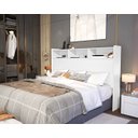 Ver imagem 3 de Cabeceira para Cama Box Queen 158 Melissa Branco Vj Moveis