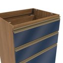 Ver imagem 4 de Balcão 3 Gavetas Kappesberg Celeste 100% Mdf Nogueira-azul Profundo 60cm