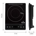 Ver mais imagens de Duxtop Fogão de Indução Portátil com Timer e Sensor Touch 1800w (preto)
