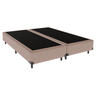 Cama Box Casal Bipartida Suede Bege - 1