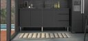 Ver imagem 1 de Gabinete Cozinha Aço 1,94m Premium com 4 Pés Pré-montado:preto