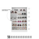 Ver imagem 4 de Armário Multiuso Sapateira Queen Branco - Fenix Eletro Móveis