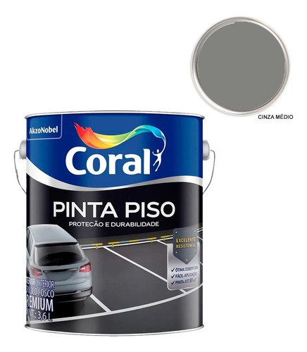 Tinta Pinta Piso Coral 3,6l Cores:vermelho Segurança - 10