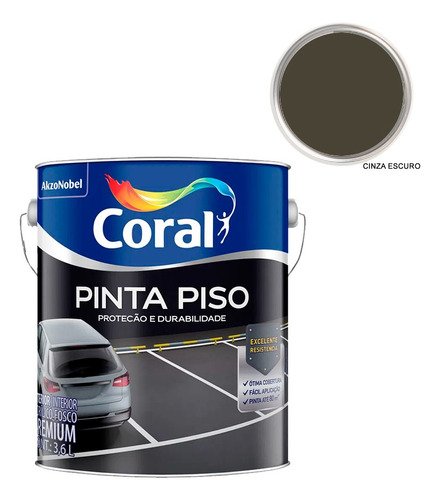 Tinta Pinta Piso Coral 3,6l Cores:vermelho Segurança - 8