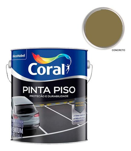 Tinta Pinta Piso Coral 3,6l Cores:vermelho Segurança - 12