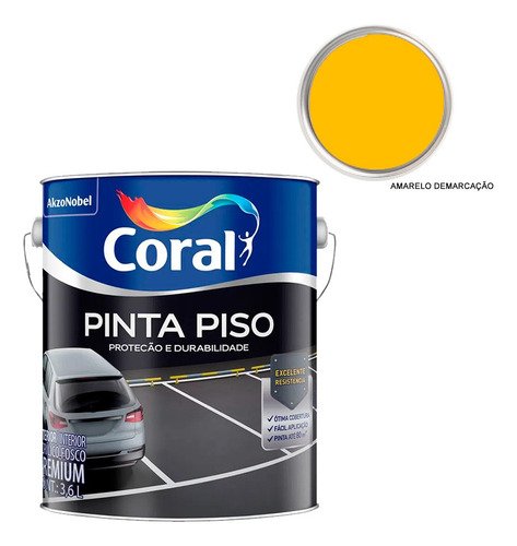 Tinta Pinta Piso Coral 3,6l Cores:vermelho Segurança - 4