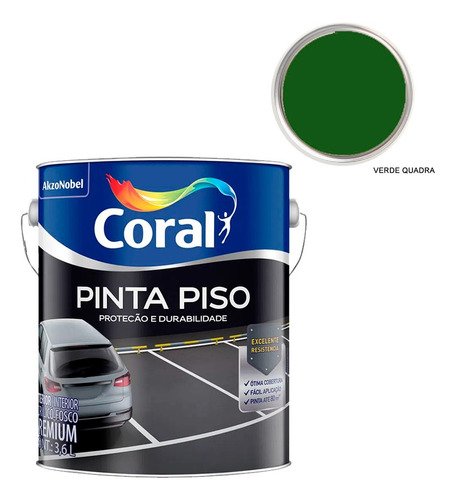 Tinta Pinta Piso Coral 3,6l Cores:vermelho Segurança - 16