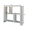 Rack Nicho Aparador Sala Quarto Escritório Mdf Branco [f031] - 4