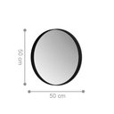Ver imagem 2 de Espelho Redondo 50 cm Nates Preto