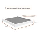 Ver imagem 3 de Cama Japonesa com Cabeceira Almeria Corea King Linho Cinza - Sallar Home